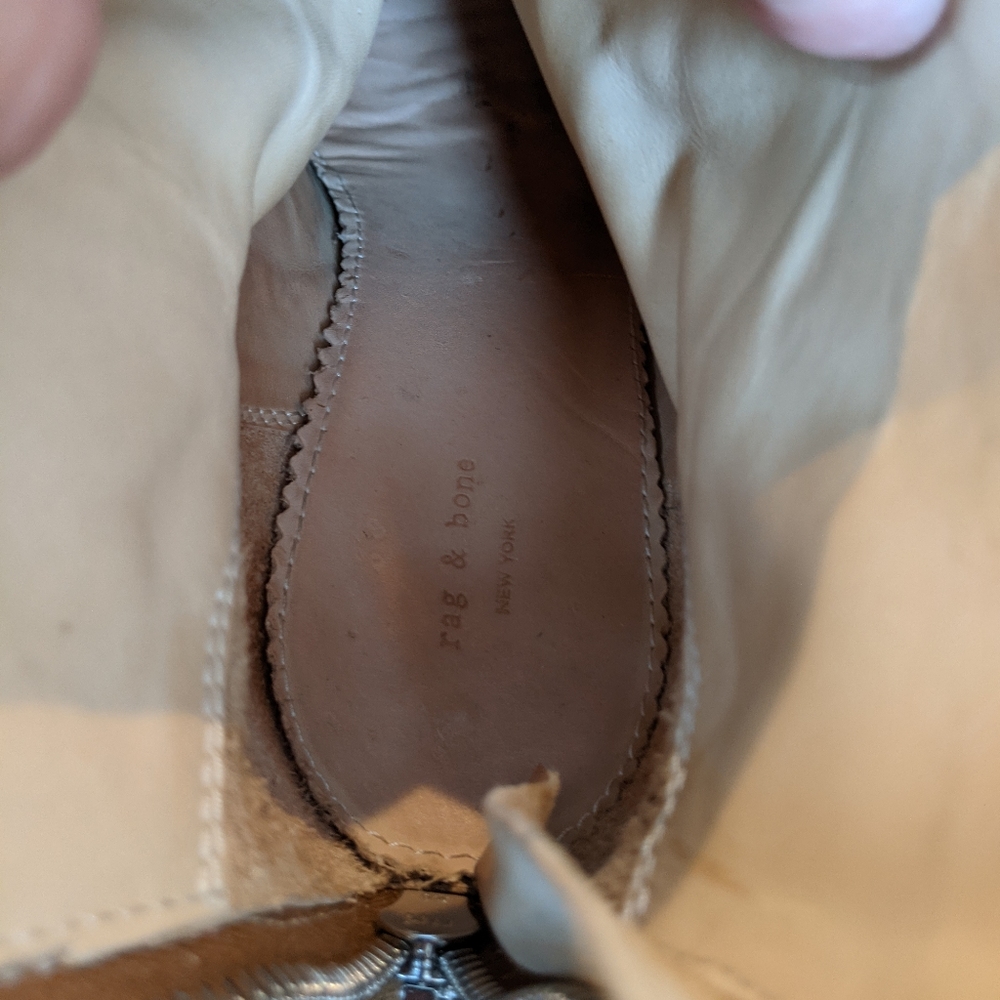 Rag & Bone Newbury Canvas Bootie Size 37 Tan/Came… - image 5